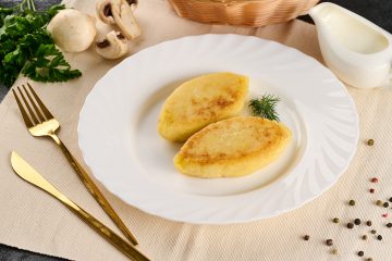 Картопляні зрази з грибами