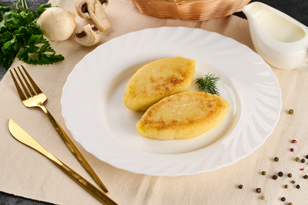 Картопляні зрази з грибами