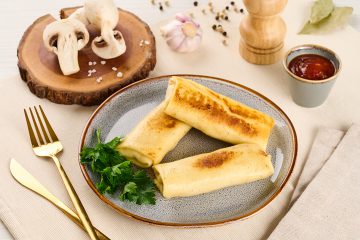 Млинці з куркою та грибами