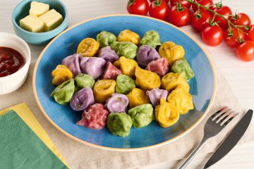 Пельмені курячі кольорові